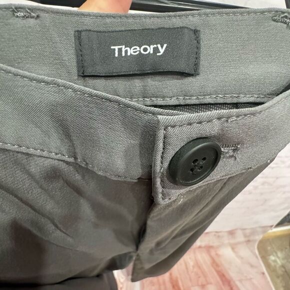 theory  grey pants  size 34 - Picture 8 of 9